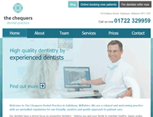 Tablet Screenshot of chequersdental.co.uk